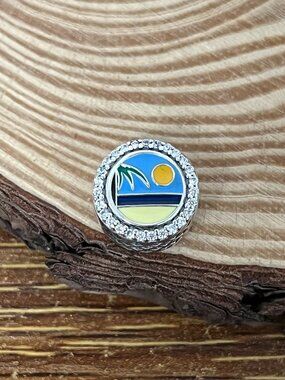 Pandora PUNTA CANA Beach Bead Charm S925 Silver Charm